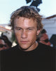 Heath Ledger in a black shirt photo print, iconic image.