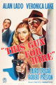 This Gun For Hire movie poster print featuring Laird Cregar, Veronica Lake, and Alan Ladd.