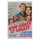 How Green Was My Valley Movie Poster - 11x17 print featuring classic film artwork.