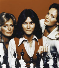 Charlies Angels Chessboard Photo Print showcasing action and strategy, available in multiple sizes.