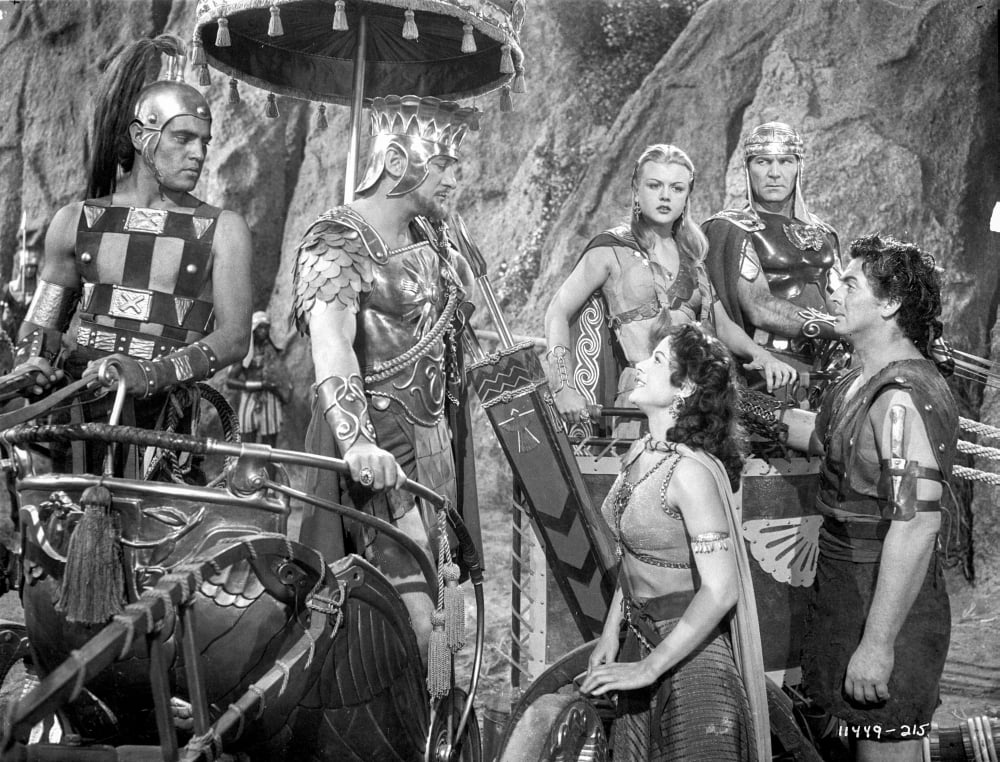 Samson and Delilah classic scene photo print