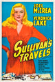 Sullivan's Travels movie poster featuring Veronica Lake from 1941