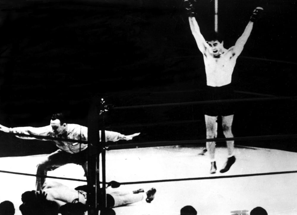 Max Schmeling knockout of Joe Louis photo print - boxing history