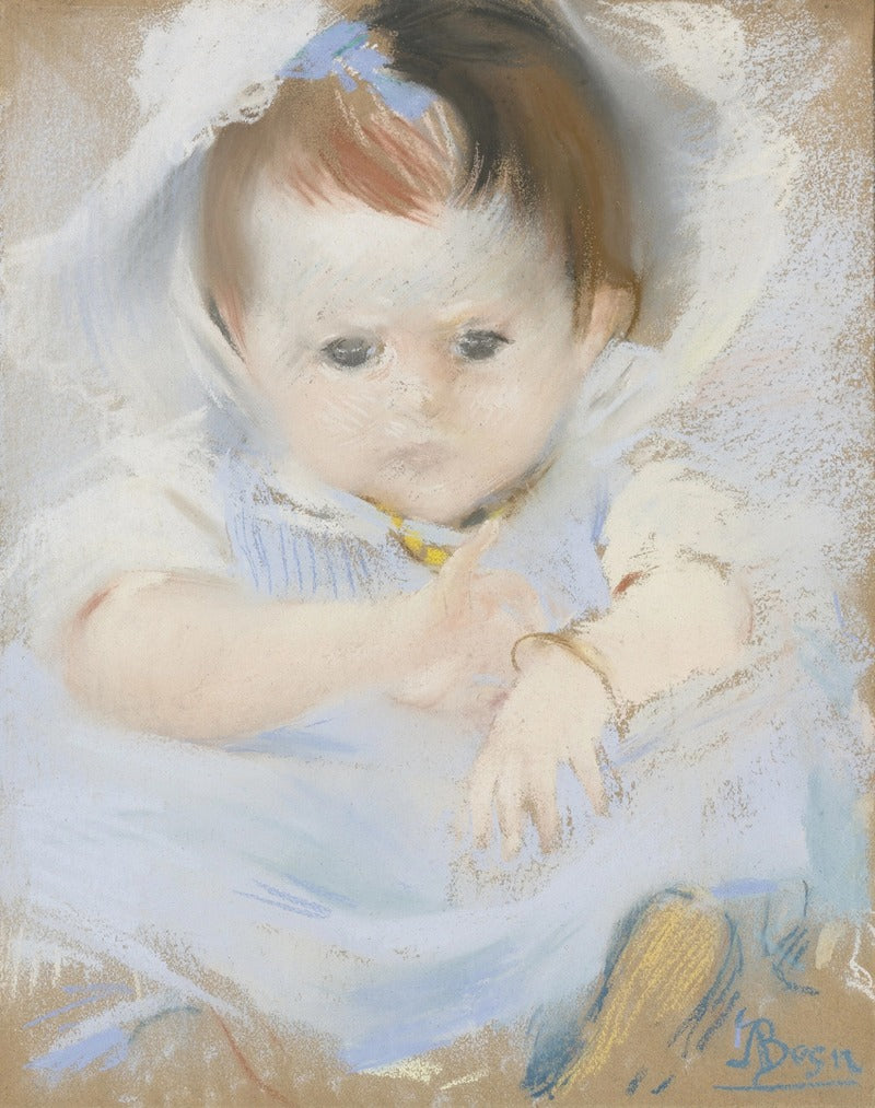 Portrait of a Baby art print by Albert Besnard, available in multiple sizes