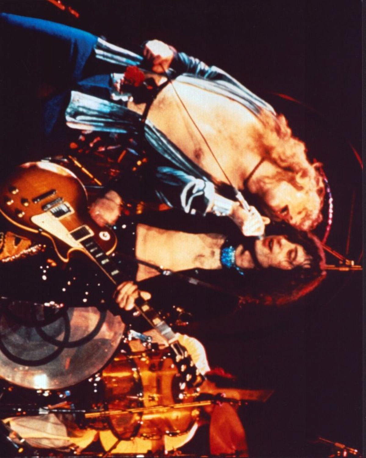 Robert Plant and Jimmy Page performing on stage - Led Zeppelin photo print