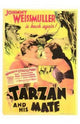 Tarzan and His Mate 1934 Style B movie poster 11x17