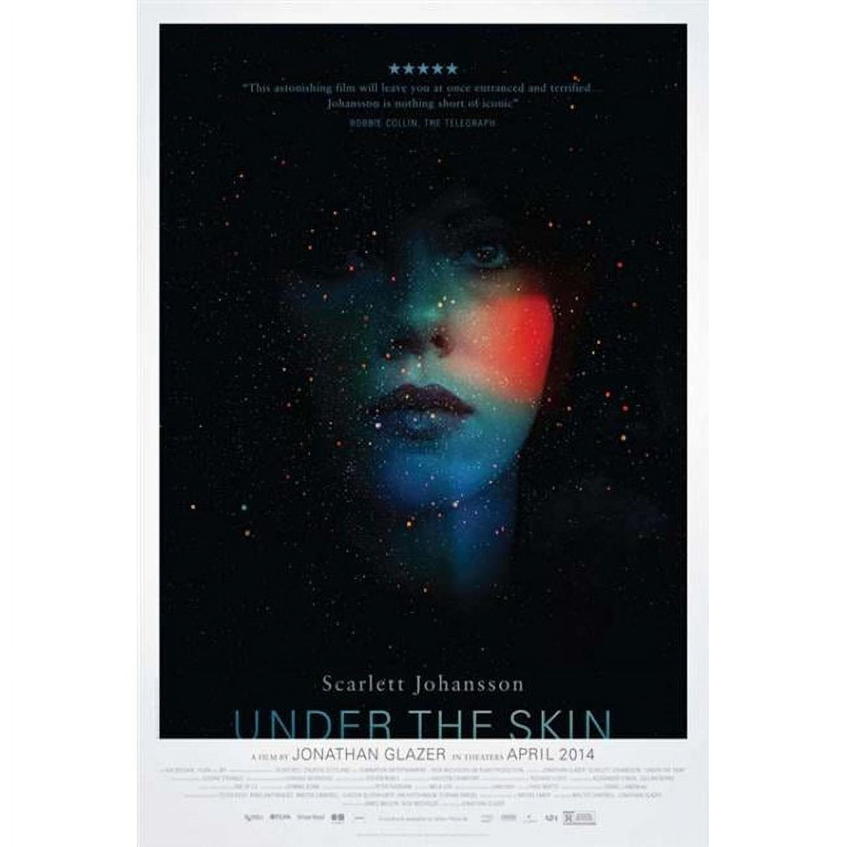 Under the Skin Movie Poster - 11x17 print showcasing haunting film imagery