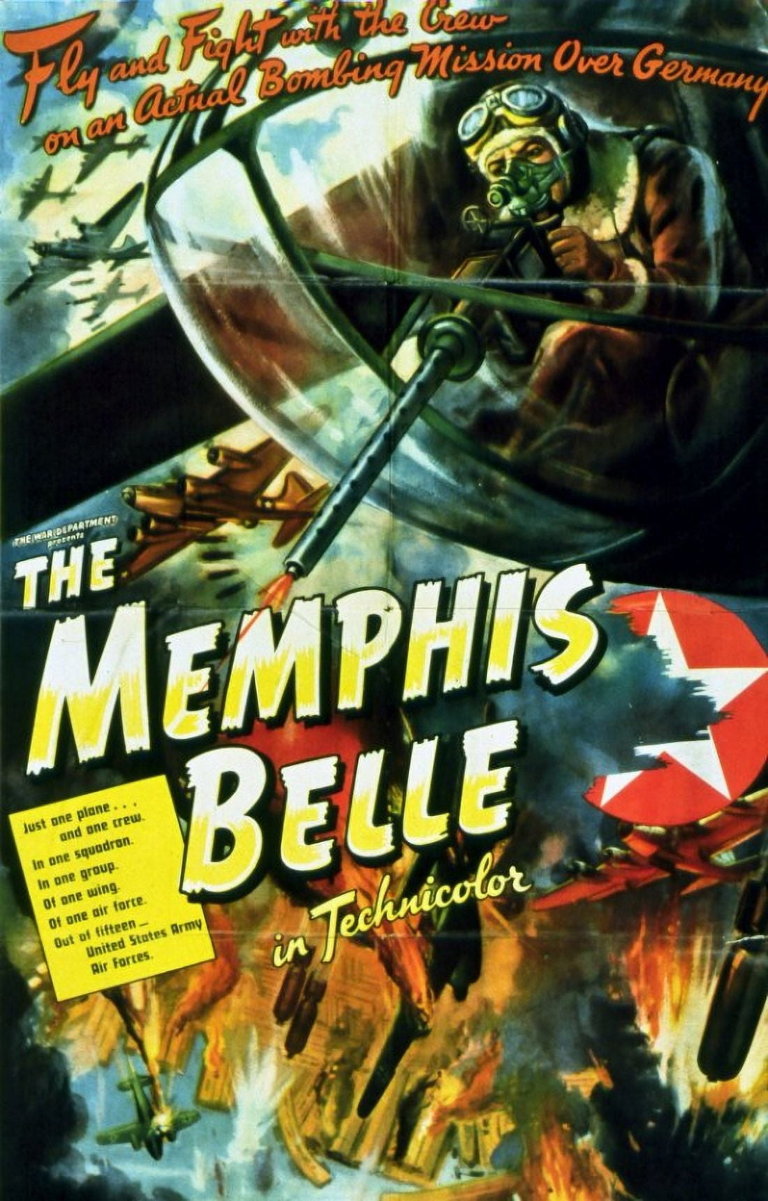 The Memphis Belle A Story of a Flying Fortress Movie Poster 11x17
