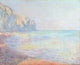 Misty Morning at Pourville Poster Print by Claude Monet, 1882 artwork.