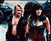 Xena Warrior Princess photo print featuring Michael Hurst and Lucy Lawless, available in multiple sizes.