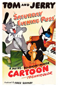 Tom and Jerry Saturday Evening Puss Us Art Print Poster