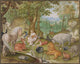 Orpheus Charming the Animals art print by Jacob Hoefnagel
