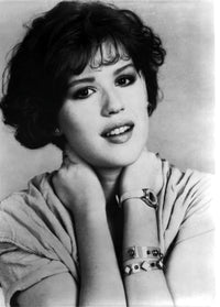 Molly Ringwald black and white portrait photo print