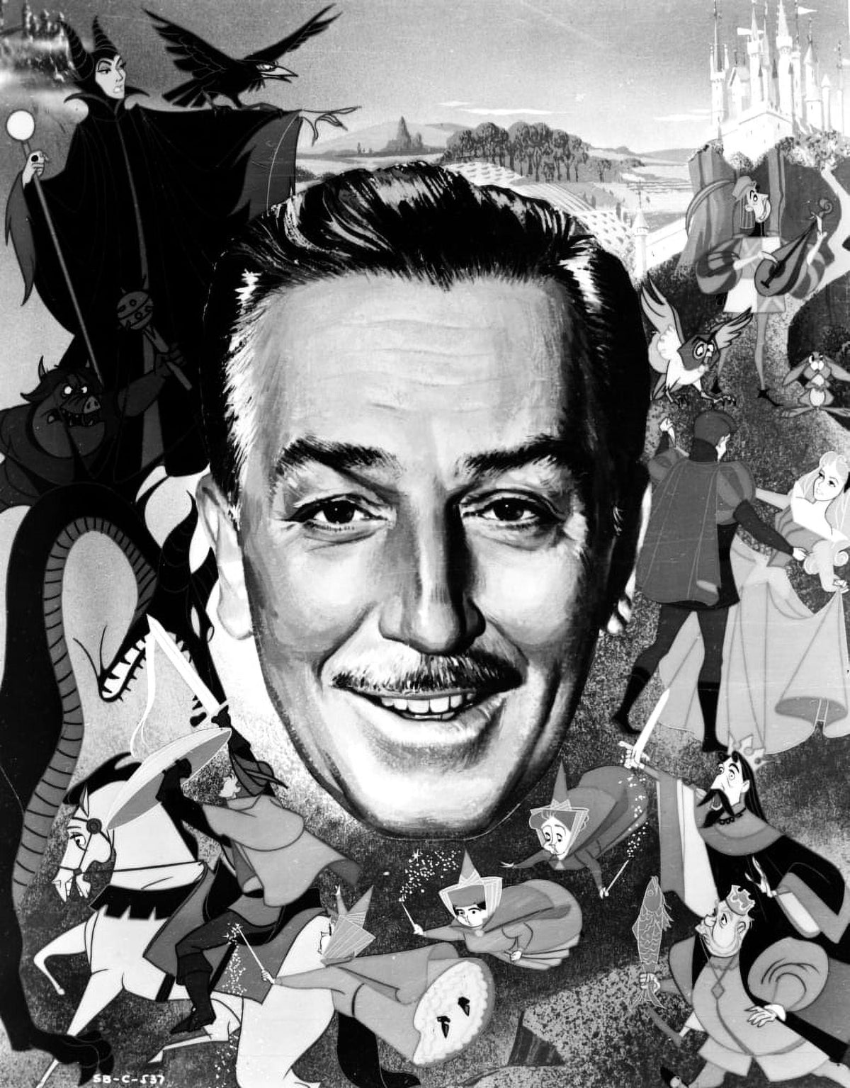 Walt Disney classic photo print in vibrant colors, perfect for home decor.