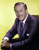 Walt Disney wearing a navy suit photo print.