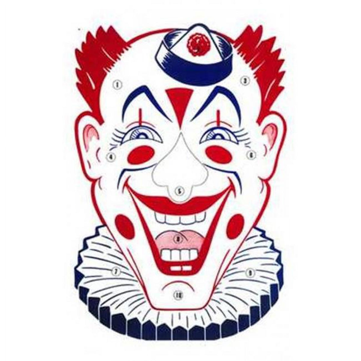 Clown Face Movie Poster - 11x17 print showcasing vibrant colors and striking design.