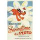 Springtime for Pluto movie poster print featuring classic animation character.
