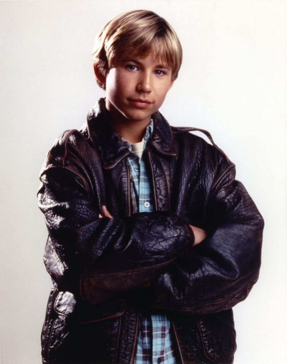 Jonathan Thomas photo print in black leather jacket, 8x10
