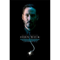 John Wick movie poster 11x17 print featuring action scenes