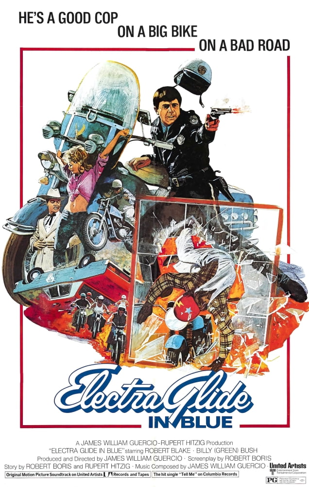 Electra Glide In Blue movie poster featuring Robert Blake, 1973