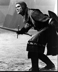 Jim Carrey in Knight costume black and white photo print from The Cable Guy.