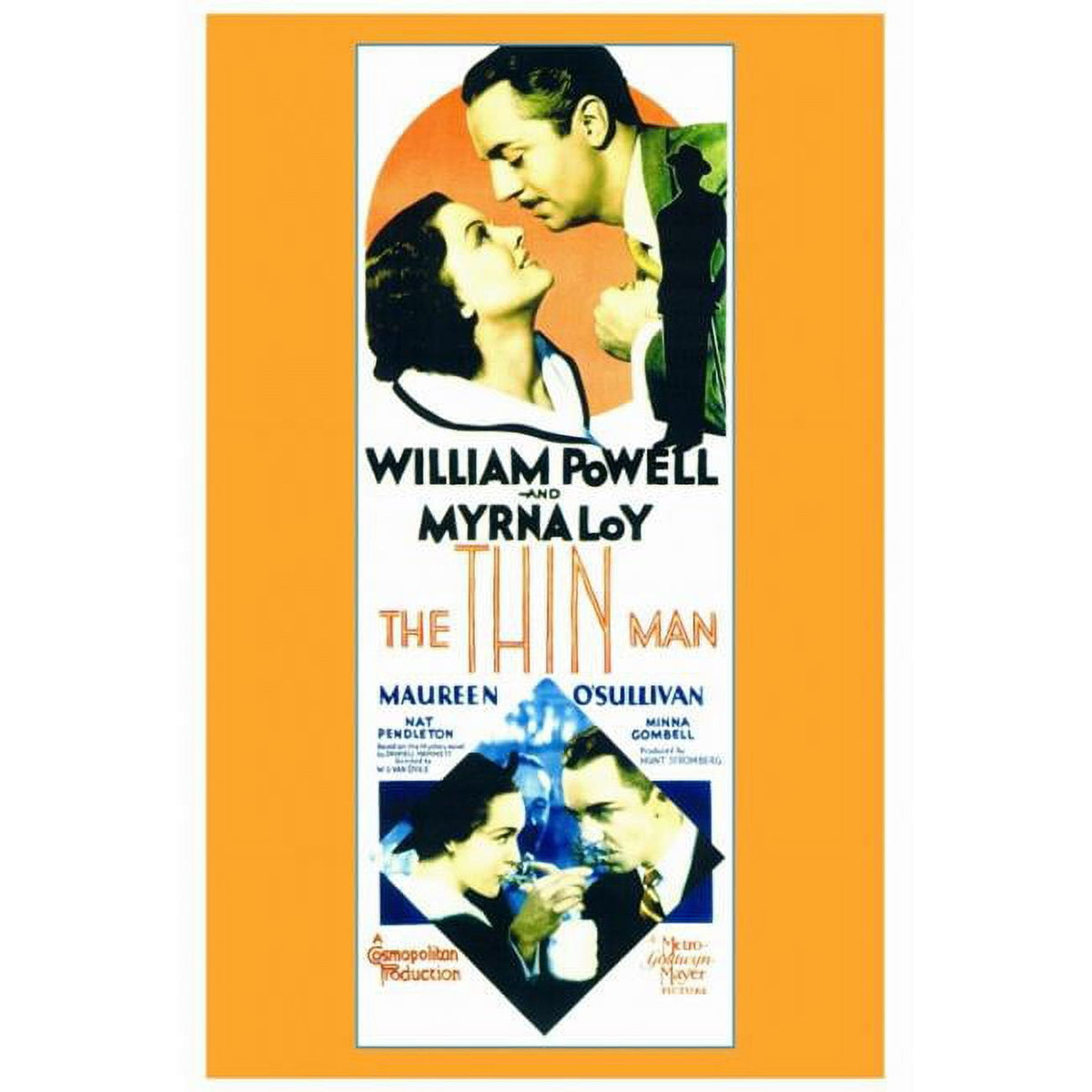 The Thin Man Movie Poster Print featuring classic film art.