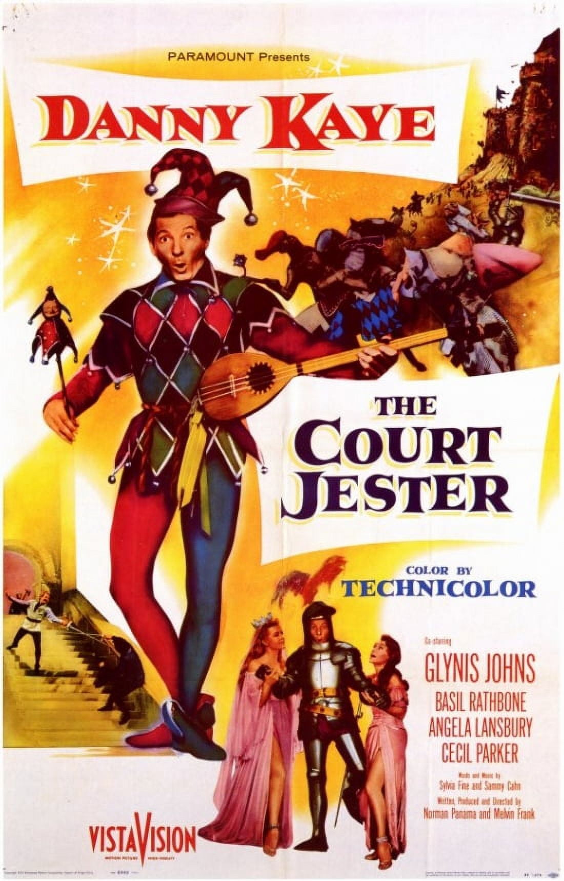 Court Jester Movie Poster 11x17 print, vibrant classic cinema art.