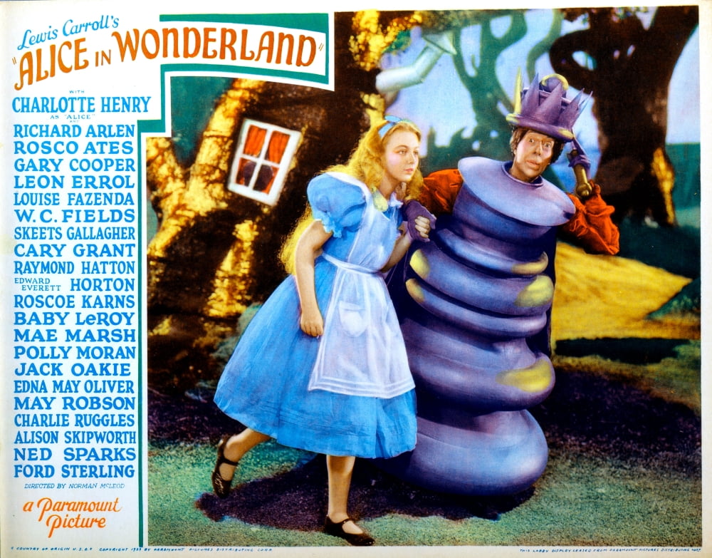 Alice in Wonderland Movie Masterprint Poster - whimsical artwork