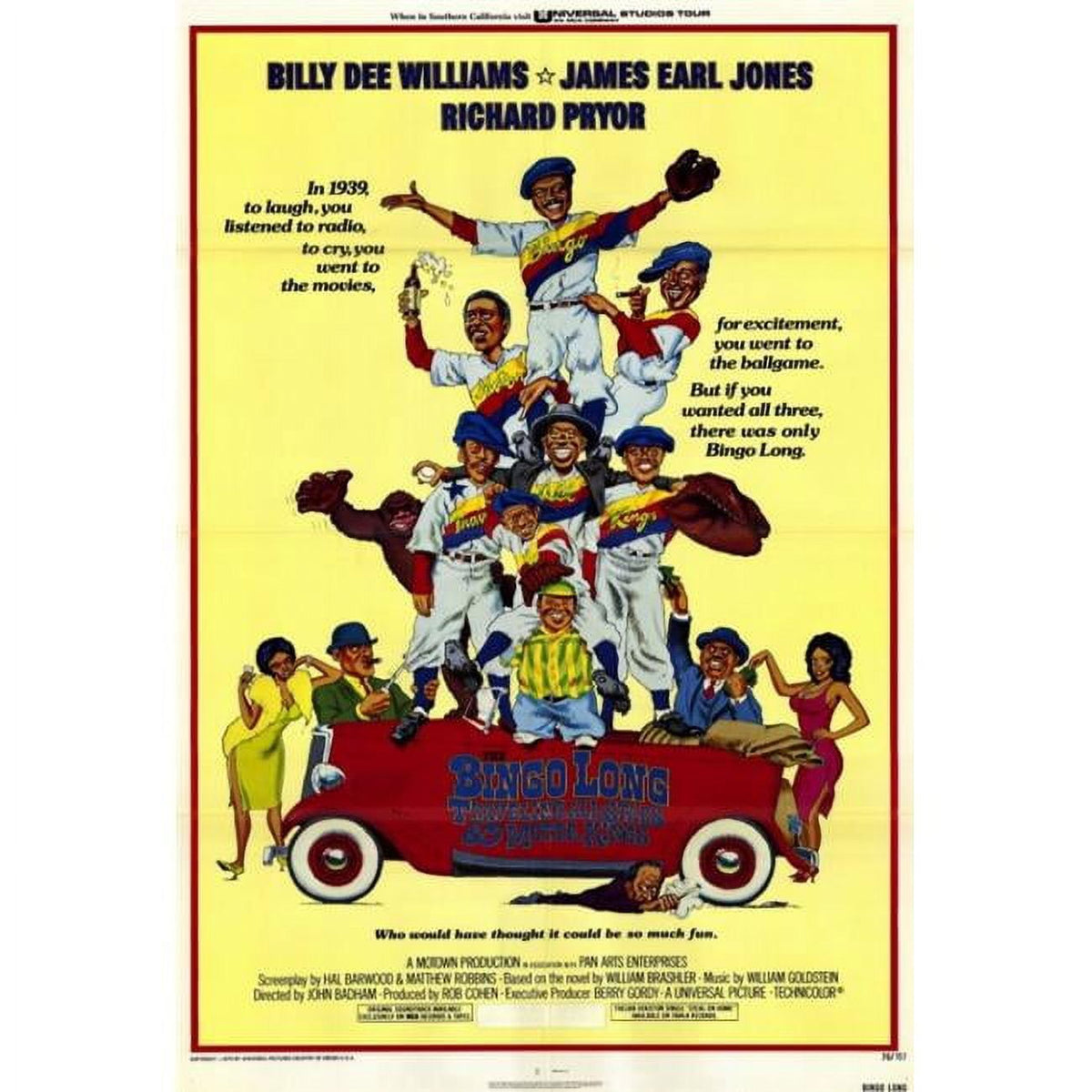 The Bingo Long Traveling All-Stars & Motor Kings movie poster print 27x40