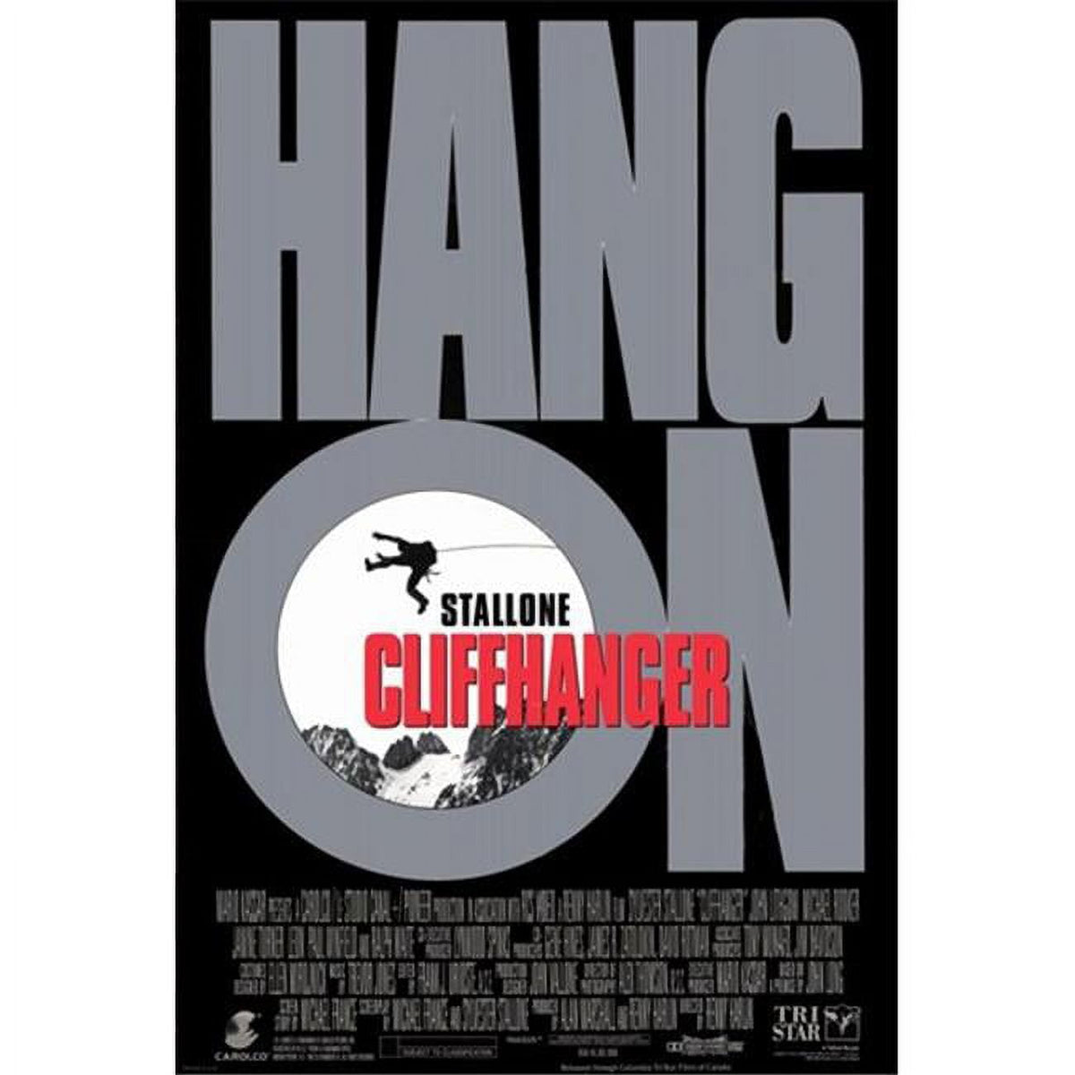 Cliffhanger Movie Poster 11x17 Print showcasing cinematic adventure