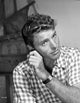 Burt Lancaster candid shot photo print, classic Hollywood art.