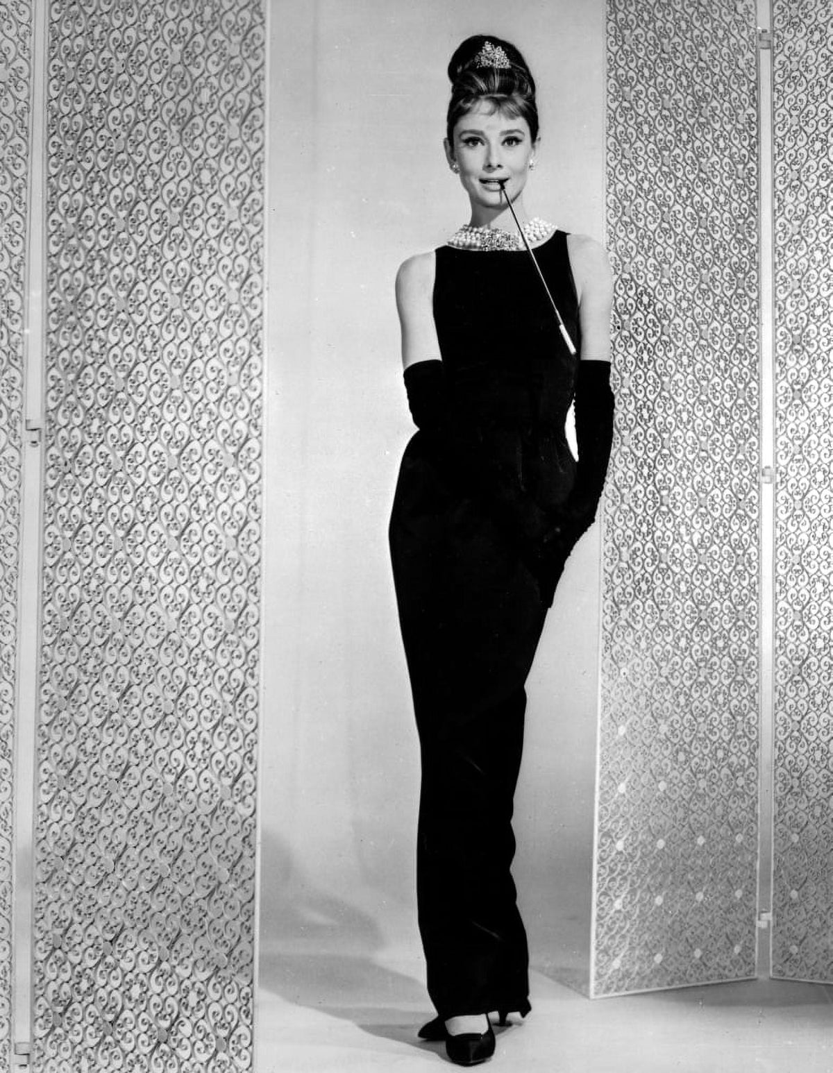 Audrey Hepburn in Little Black Dress - Breakfast at Tiffany's Photo Print
