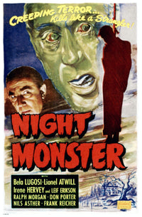 Night Monster Movie Poster Print featuring Bela Lugosi - 1942