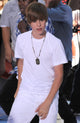 Justin Bieber performing at NBC Today Show concert at Rockefeller Plaza, June 4, 2010, photo print by Kristin Callahan.