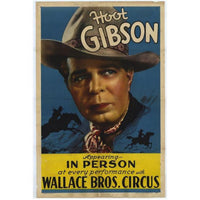 Hoot Gibson movie poster print in 27x40 size, classic cinema art.