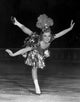 Sonja Henie 1930s photo print poster, vintage figure skating art.
