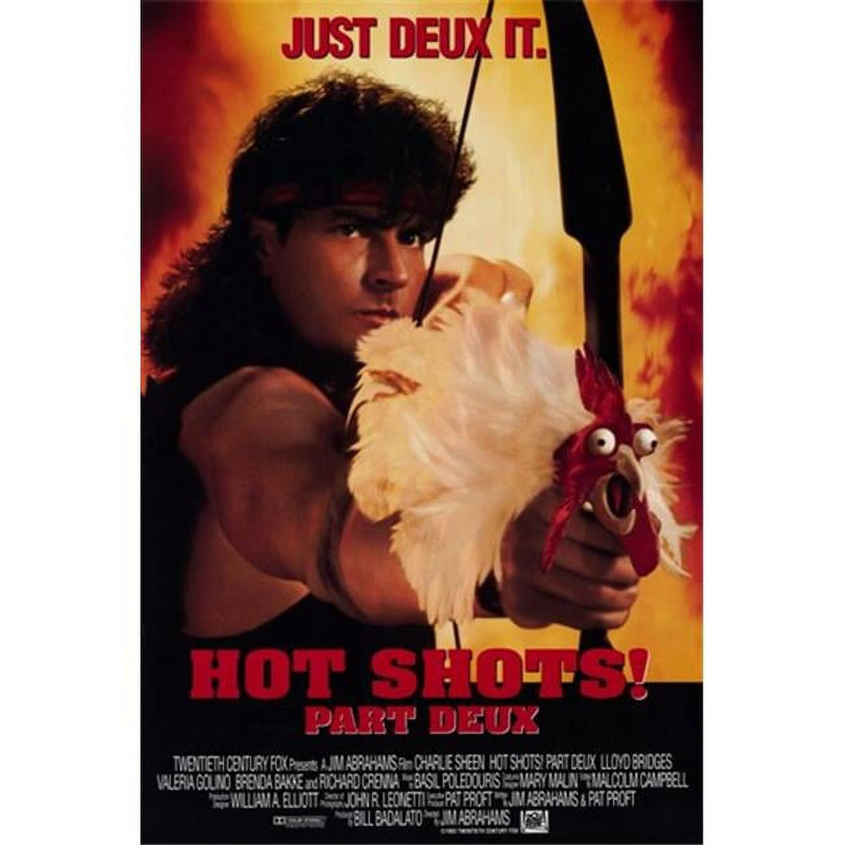 Hot Shots Part Deux Movie Poster - 11x17 print featuring classic comedy.