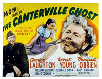 The Canterville Ghost movie masterprint poster featuring Robert Young, Margaret O'Brien, and Charles Laughton.