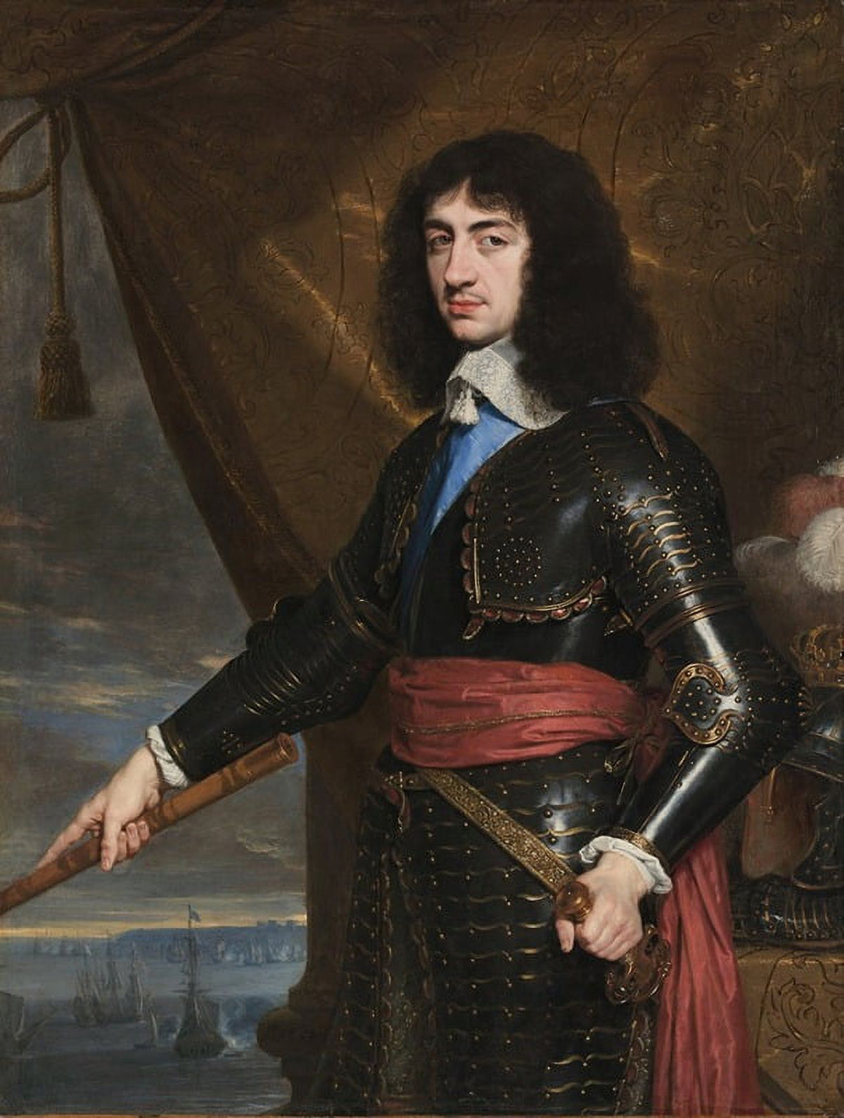 Portrait of King Charles II of England (1653) Art Print by Philippe de Champaigne.