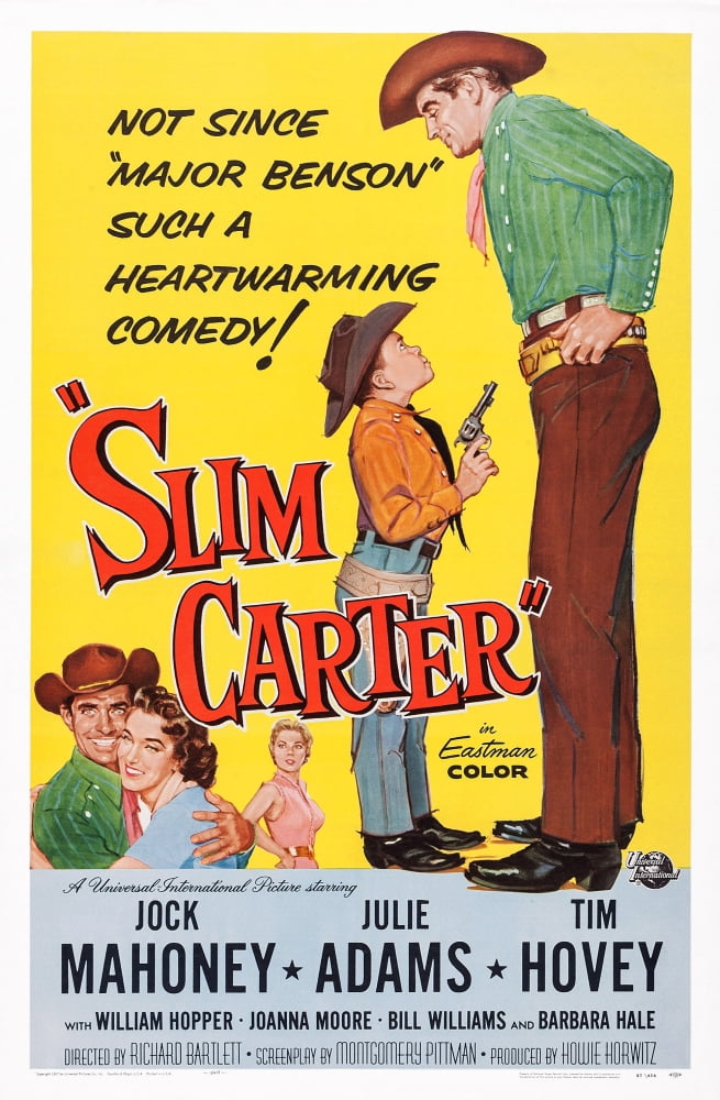 Slim Carter Movie Masterprint Poster featuring Julie Adams and Joanna Moore, 1957 film art.