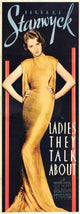 They Talk About Barbara Stanwyck 1933 Movie Masterprint Poster