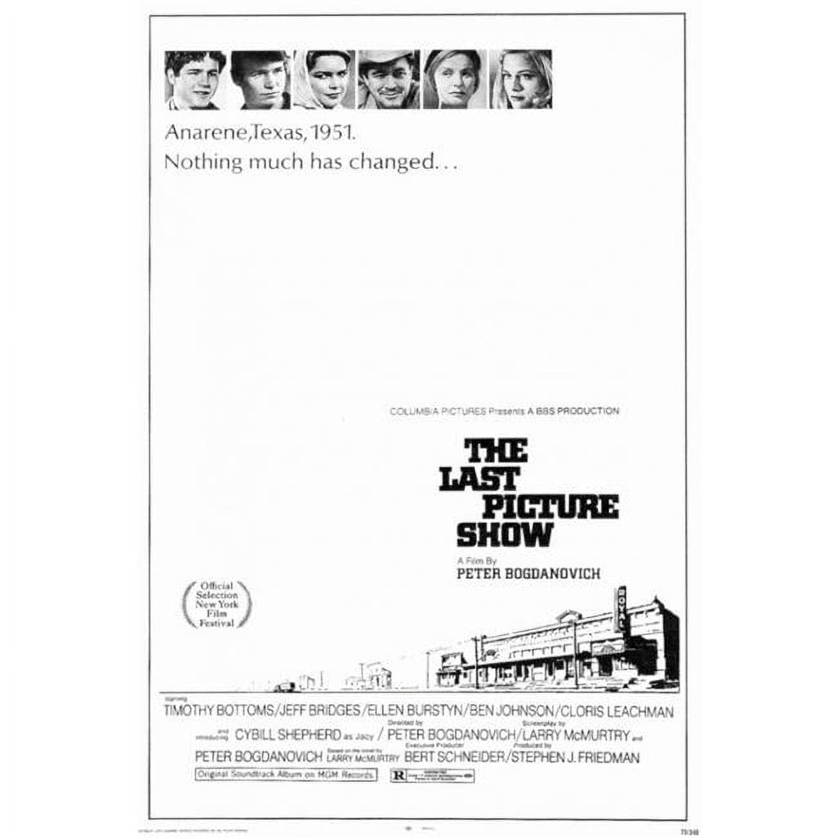 The Last Picture Show movie poster print in 27 x 40 inches