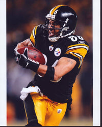 Hines Ward action shot photo print for Pittsburgh Steelers.