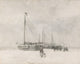 Fishing Boats on the Beach in Winter Poster Print by Anton Mauve