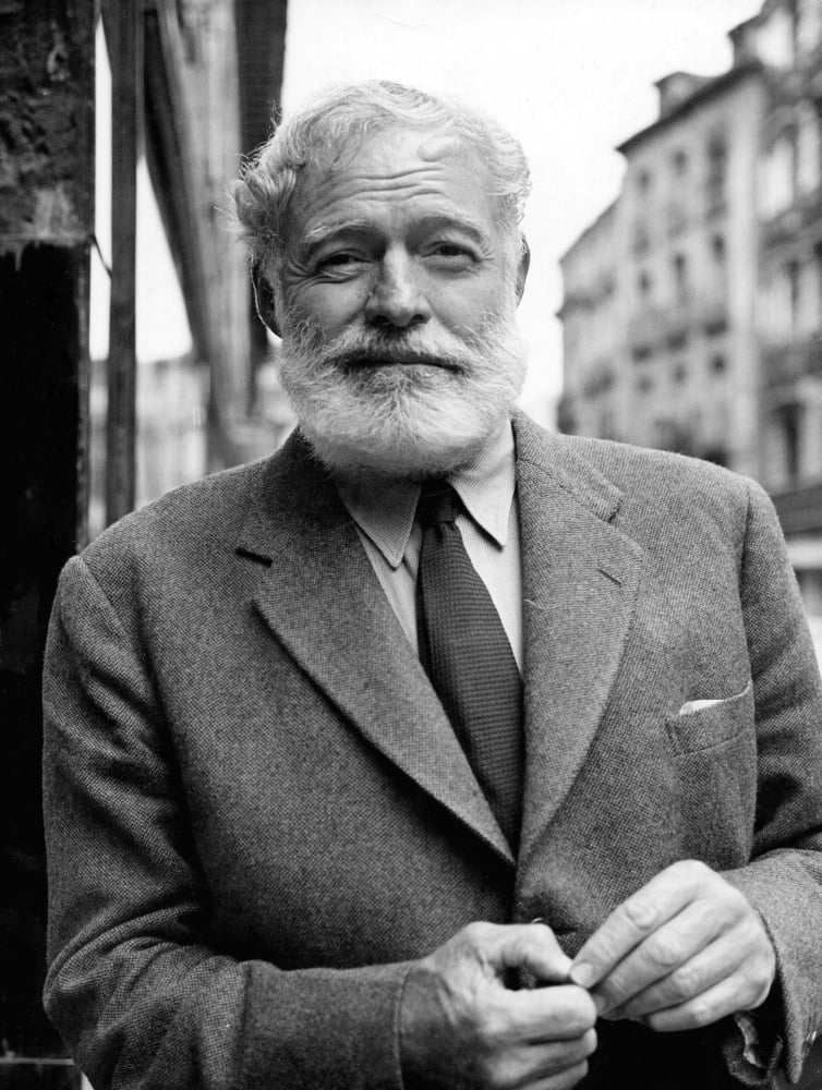 Ernest Hemingway photo print, 8x10 size, literary icon.