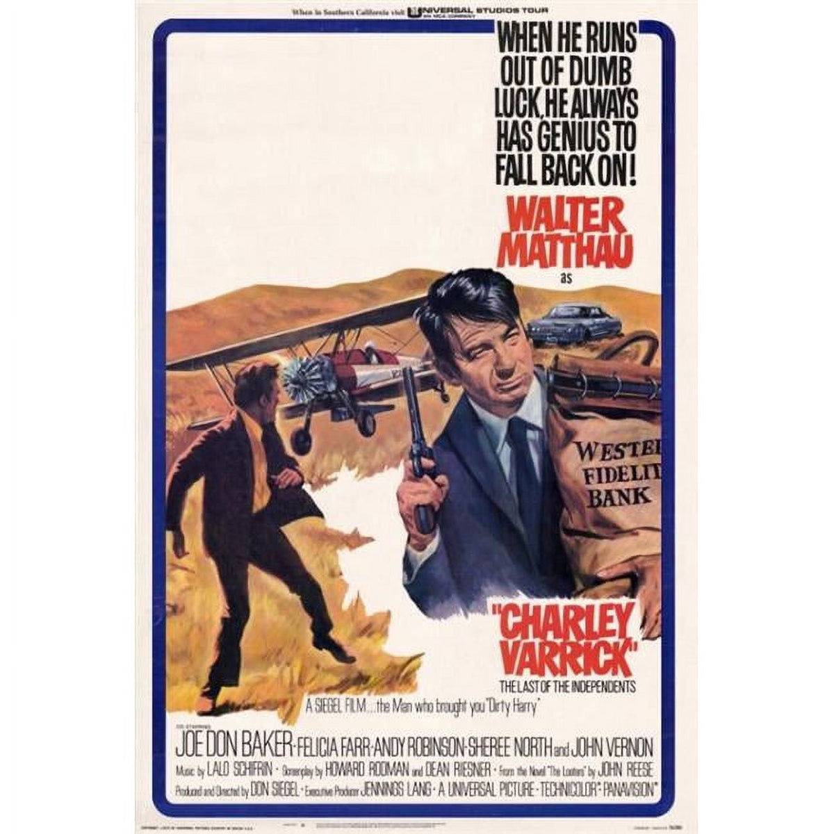 Charley Varrick Movie Poster Print in 27x40 size.