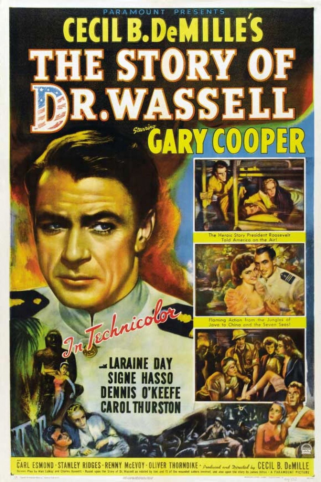 Story of Dr. Wassell movie poster print in 11x17 size.