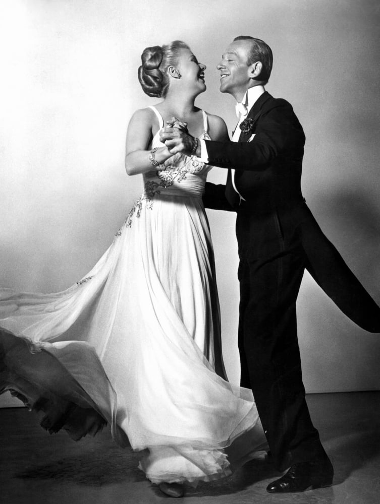 1949 photo print of Ginger Rogers and Fred Astaire from The Barkleys of Broadway.