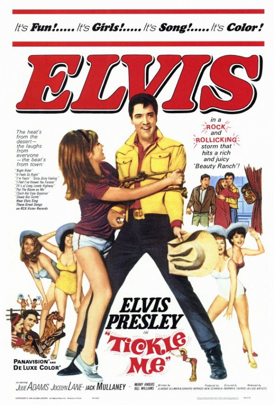 Tickle Me Movie Poster 27x40 - Classic Comedy Art Print