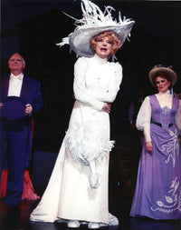 Carol Channing classic photo print in white dress